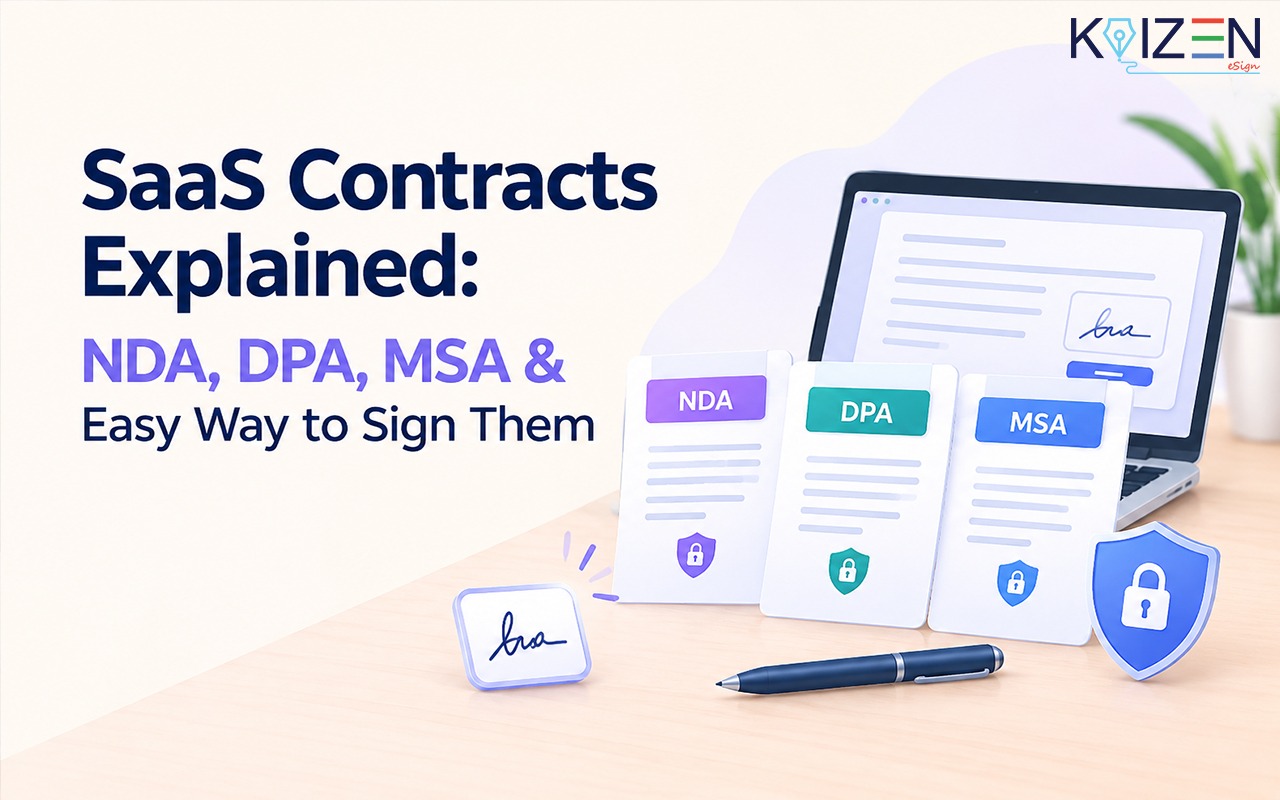 SaaS Contracts Explained: NDA, DPA, MSA & Easy Way to Sign Them